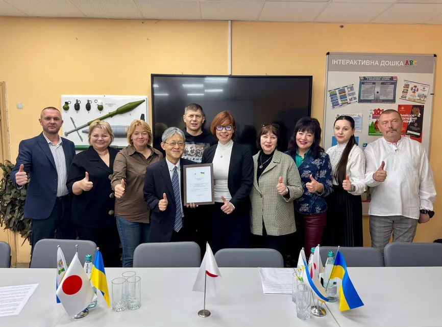 Урочиста передача кухонного обладнання за підтримки Посольства Японії в Україні
